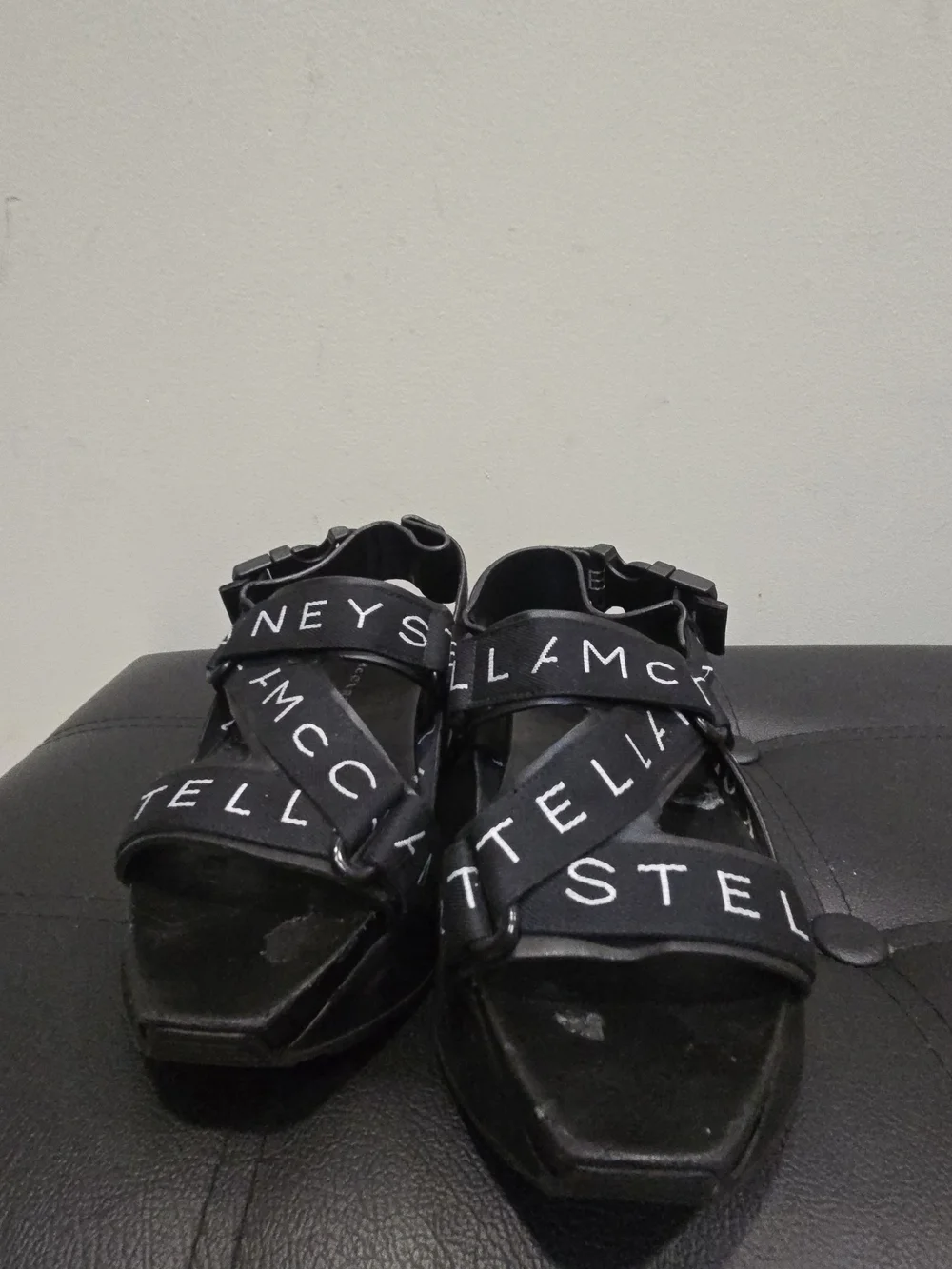 Stella McCartney Black Platform Sandals Size 6
